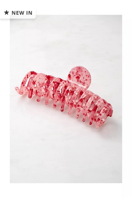 Urban Outfitters - PINK Marble Barrel Claw Clip